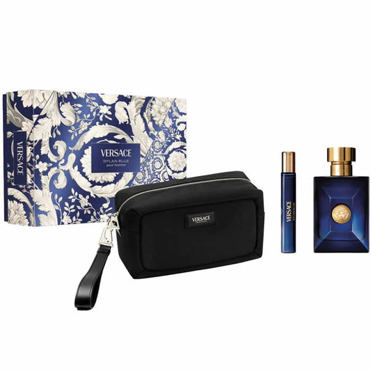 Versace Dylan Blue Pour Homme Eau de Toilette Spray 100ml Set 3 Piezas - Orient Perfumes Portugal