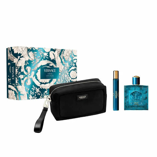 Versace Eros Eau De Parfum Spray 100ml Set 3 Pieces - Perfume Original na Orient Perfumes Portugal