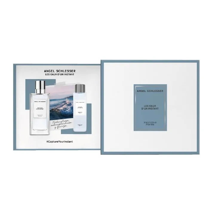 Angel Schlesser Instinctive Marine Eau De Toilette Spray 100ml Set 2 Pieces - Perfume Original na Orient Perfumes Portugal