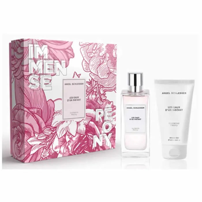 Angel Schlesser Les Eaux D'Un Instant Immense Peony Eau De Toilette Spray 100ml Set 2 Piezas - Orient Perfumes Portugal