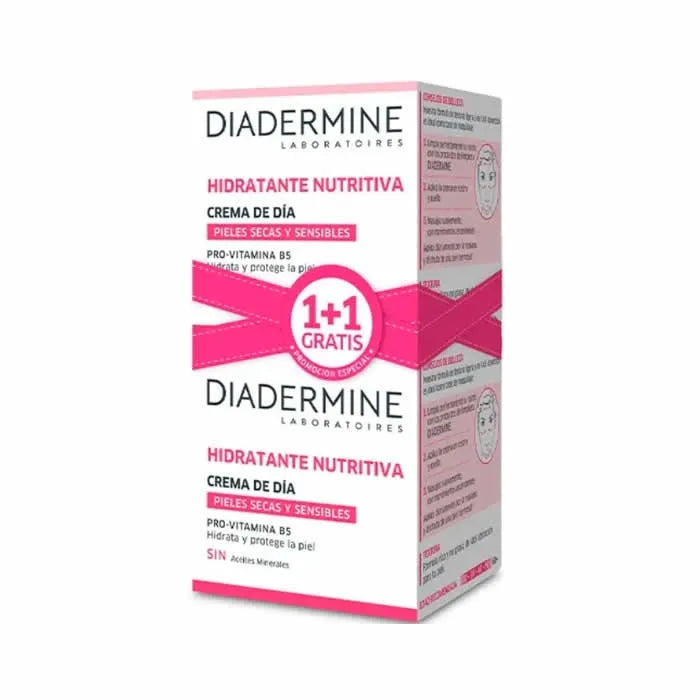 Diadermine Crema Hidratante Nutritiva Dia 50ml Set 2 Piezas - Orient Perfumes Portugal