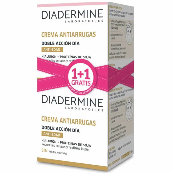 Diadermine Doble Acción Crema Antiarrugas Día 50ml Set 2 Piezas - Orient Perfumes Portugal