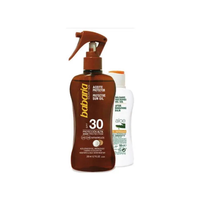 Babaria Solar Aceite Protector Spf30 Spray 200ml Set 2 Piezas - Orient Perfumes Portugal