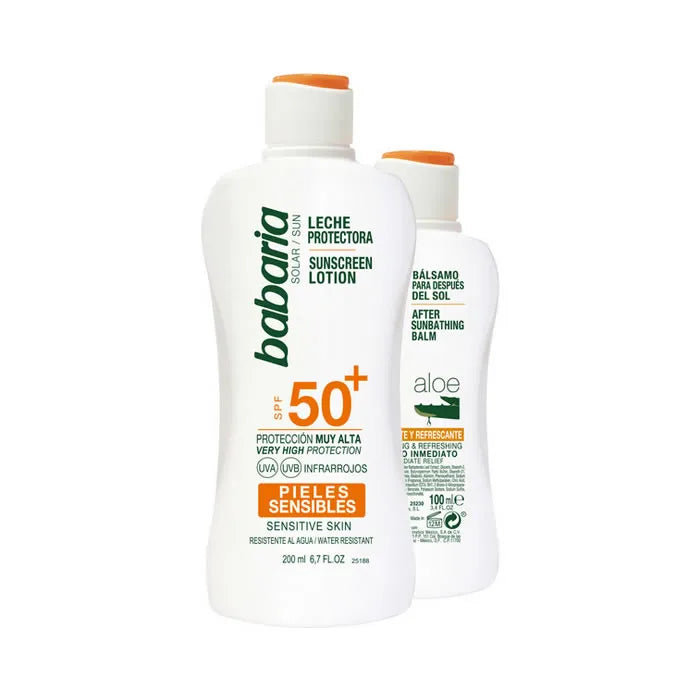 Babaria Solar Leche Protectora Spf50 Plus 200ml Set 2 Piezas - Orient Perfumes Portugal