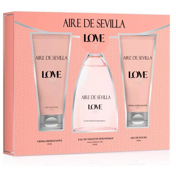 Instituto Español Aire De Sevilla Love Edt Spray 150ml Set 3pzas - Orient Perfumes Portugal
