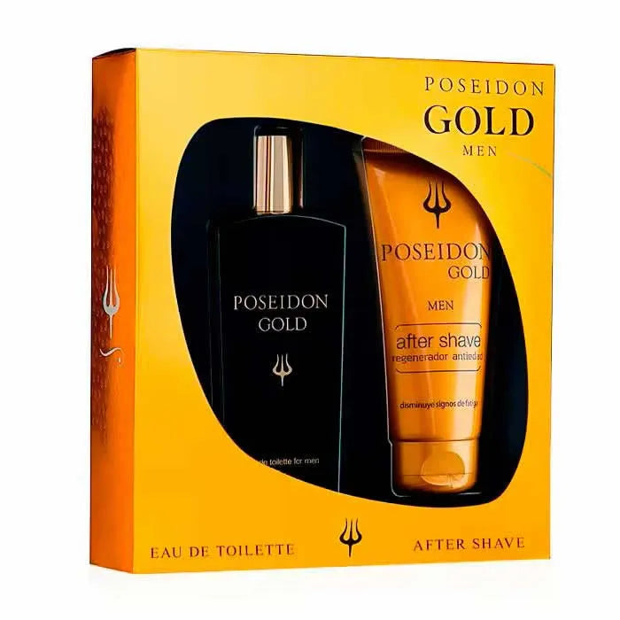Poseidon Gold Men Eau De Toilette Spray 100ml Set 2 Pieces - Perfume Original na Orient Perfumes Portugal