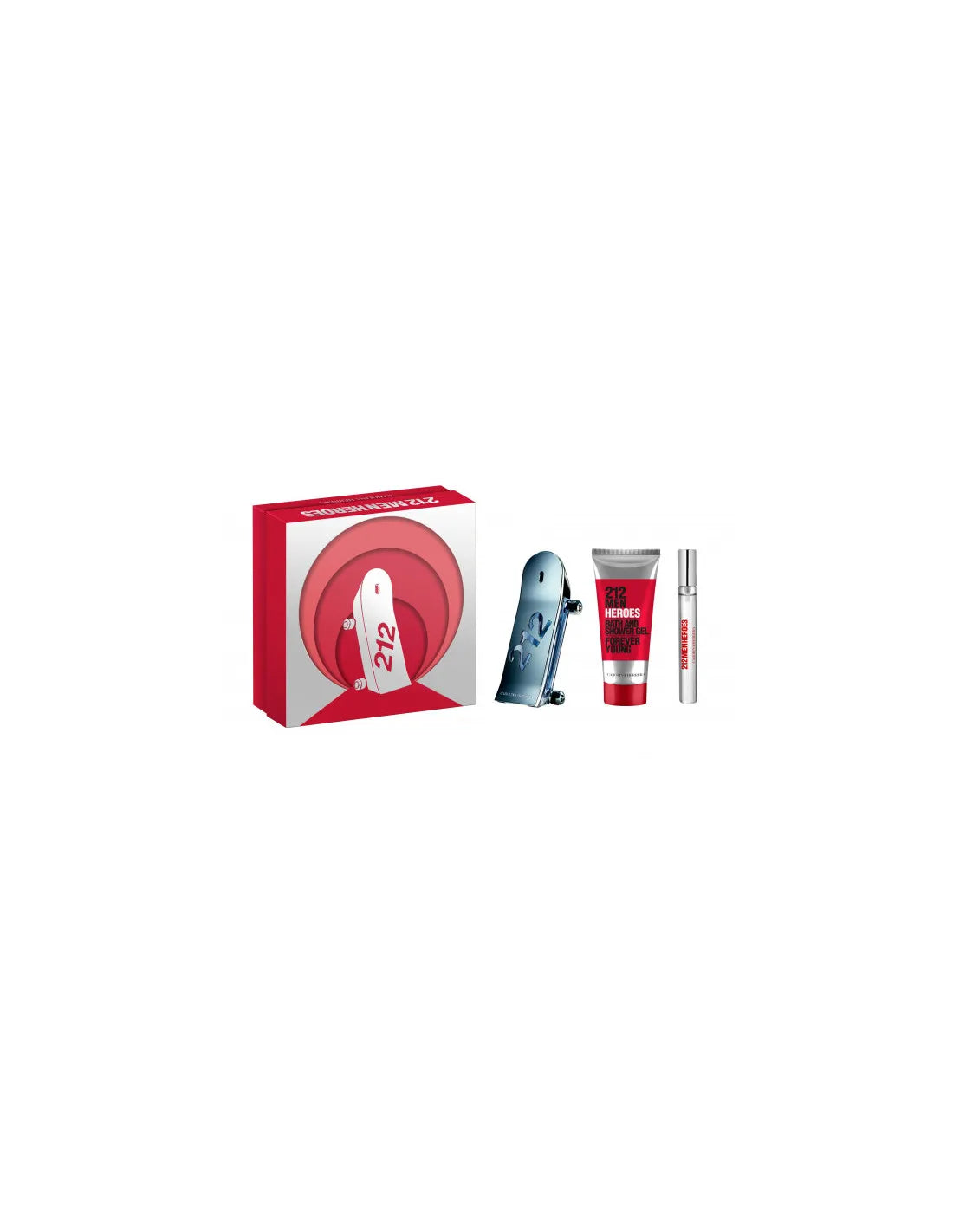 Carolina Herrera Set 212 Heroes Men Edt 90ml Edt 10ml@ - Orient Perfumes Portugal