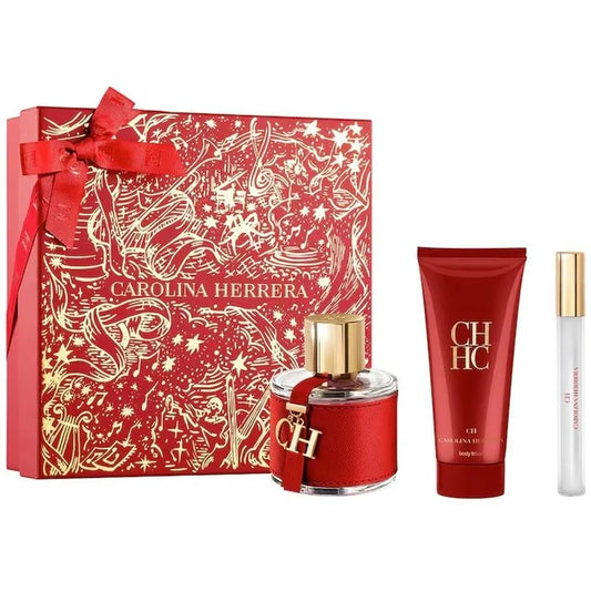 Carolina Herrera Ch Eau De Toilette Spray 100ml Set 3 Piezas - Orient Perfumes Portugal