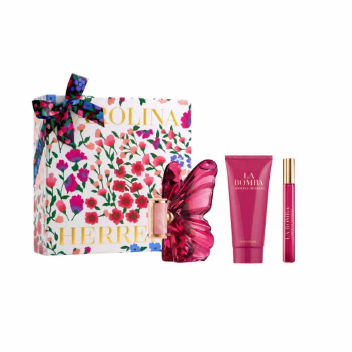Carolina Herrera La Bomba Eau De Parfum Spray 80ml Set 3 Pieces - Perfume Original na Orient Perfumes Portugal