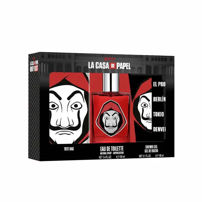Netflix La Casa De Papel Eau De Toilette Spray 100ml Set 3 Piezas - Orient Perfumes Portugal