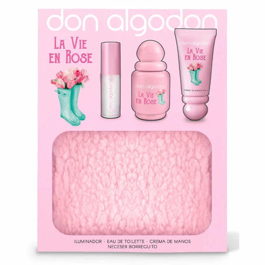 Don Algodon La Vie En Rose Eau De Toilette Spray 30ml Set 4 Piezas - Orient Perfumes Portugal