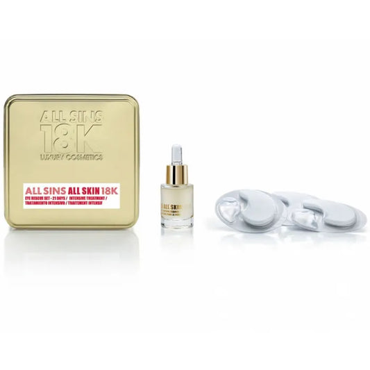 All Sins 18k All Skin Eye Rescue 21 Days Intensive Treatment Set 2 Piezas - Orient Perfumes Portugal